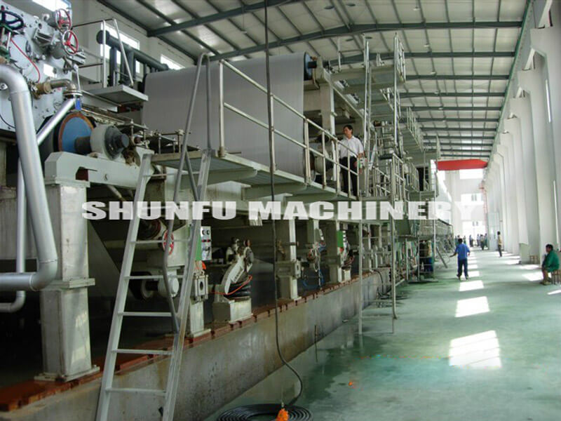 2800mm daily capacity 40 tons fourdriner culture paper machine