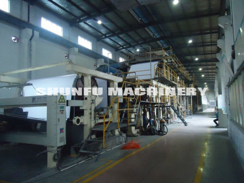 2800mm daily capacity 40 tons fourdriner culture paper machine